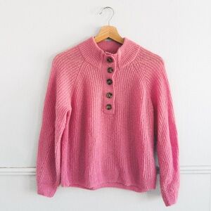 MARINE LAYER > Dream Yarn Half Placket Sweater